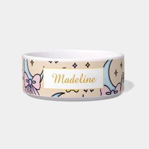 Moon Bows Peach Ceramic Pet Bowl