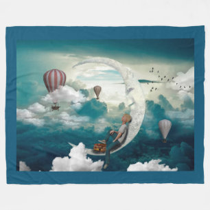 Moon Boy Fleece Blanket