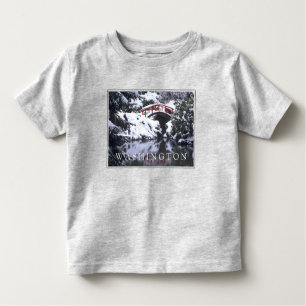 Moon Bridge & Pond in Winter Seattle, Washington Toddler T-Shirt