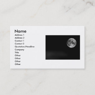 Moon Business Card