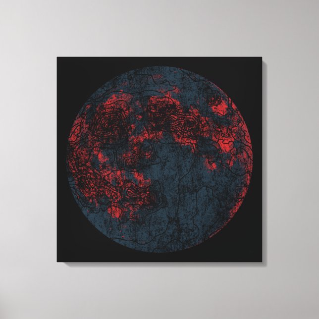 moon canvas print (Front)