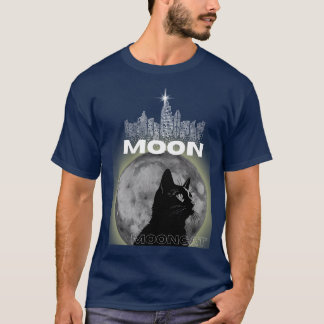 Moon Cat & Midnight Library Tee