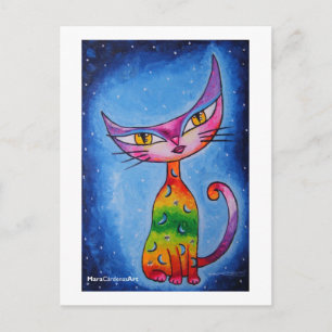 Moon Cat Postcard