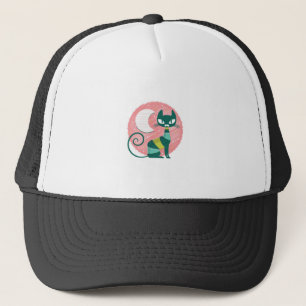 Moon Cat Trucker Hat