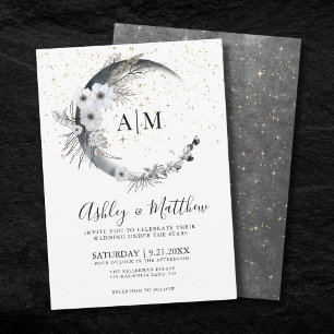 Moon Celestial Wedding Invitation