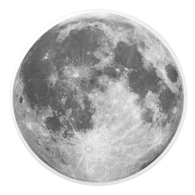 Moon Ceramic Pull/ Knob (Front)