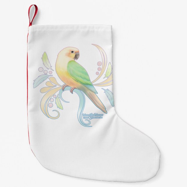Moon Cheek Conure Small Christmas Stocking (Front)