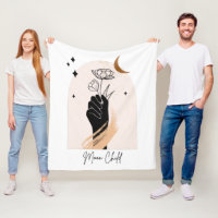 Moon Child Botanical Celestial Stars and Moon