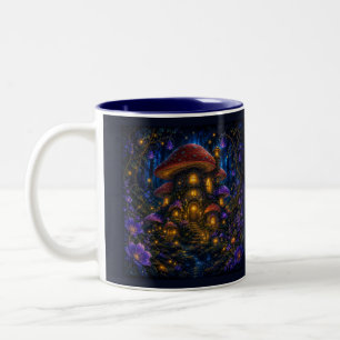 Moon Child Enchanted Forest Mushroom Cottage Mug