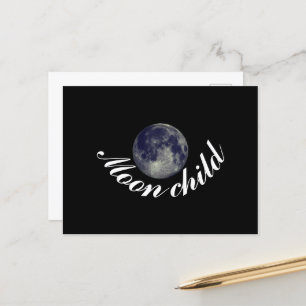 Moon Child, Full Moon Postcard