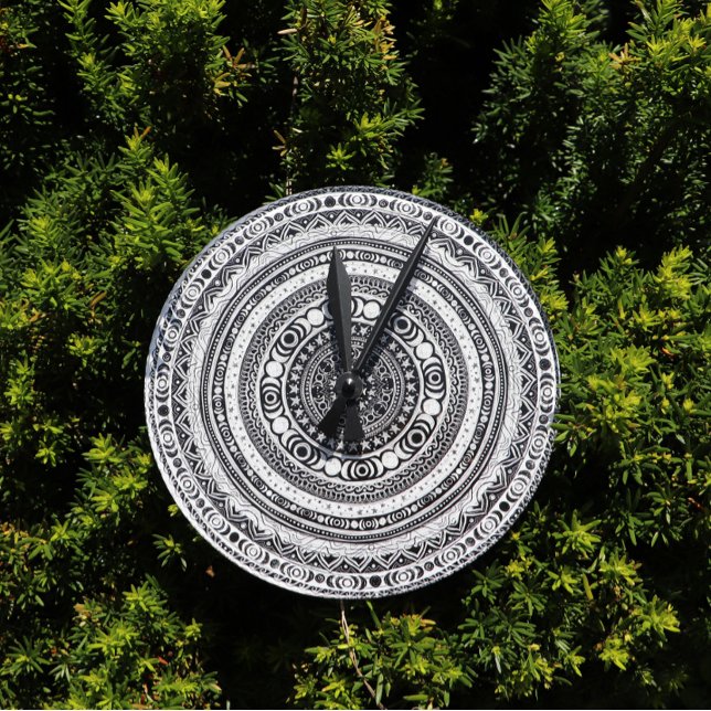 Moon Child Mandala Triple Moon Witch Round Clock (Creator Uploaded)