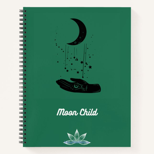 Moon Child Spiral Notebook (Front)