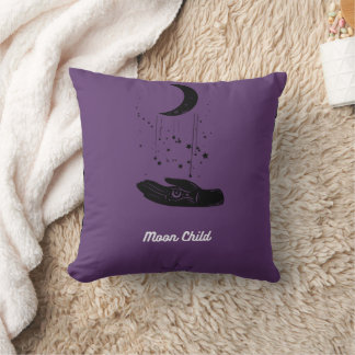 Moon Child Throw Pillow