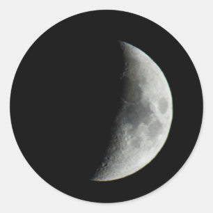 Moon Classic Round Sticker