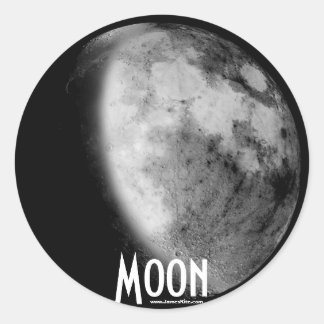 Moon Classic Round Sticker