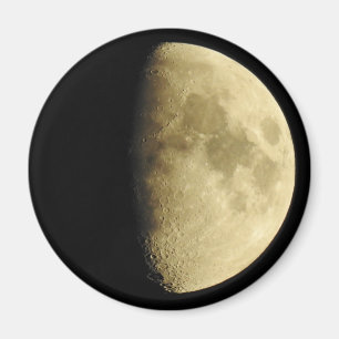 Moon Close Up Photo  Magnet