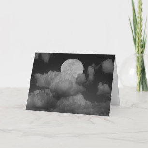 Moon & Clouds Over Kansas Card