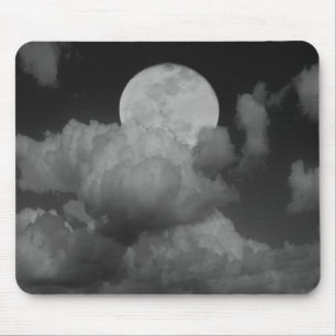 Moon & Clouds Over Kansas Mouse Pad