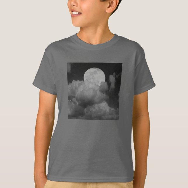 Moon & Clouds Over Kansas T-Shirt (Front)