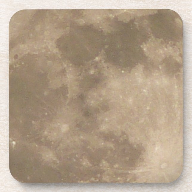 Moon Coasters Customise Full Moon Drink Coasters (Front)