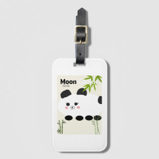 Moon cookie luggage tag