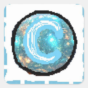Moon Day Square Sticker