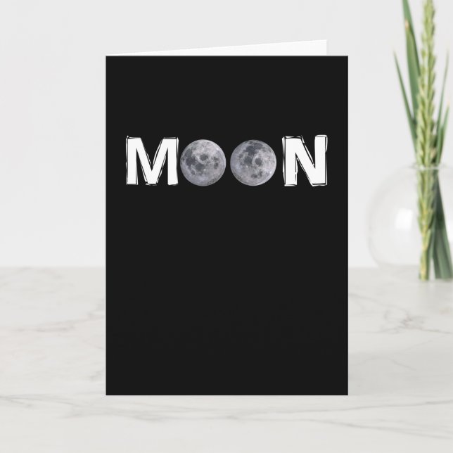 Moon Design with 2 moon instead of double "O" Card (Front)
