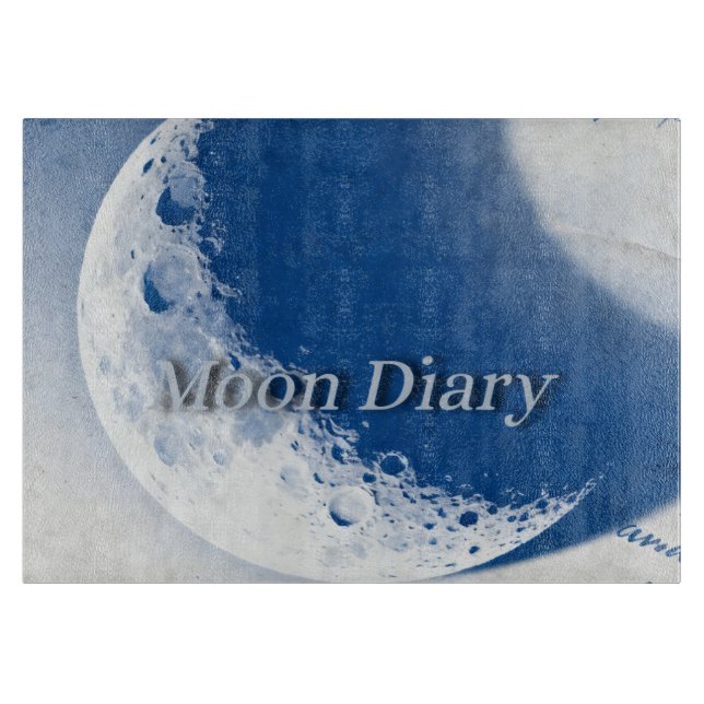 Moon diary  cutting board (Front)