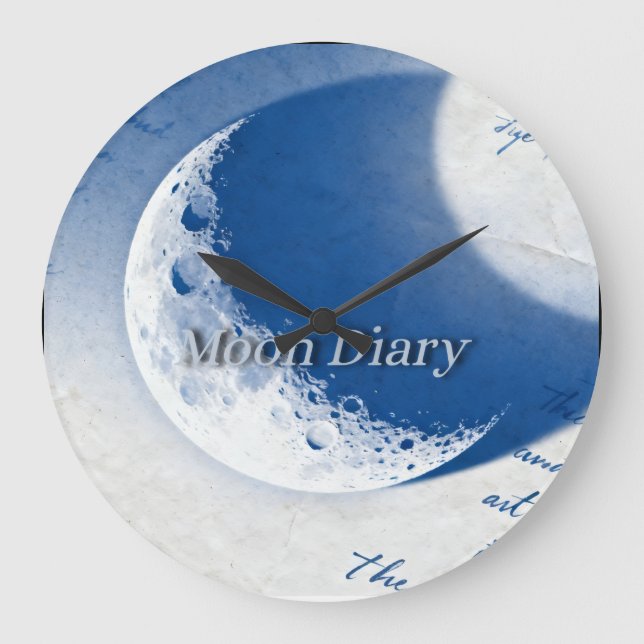 Moon Diary Large Clock (Front)