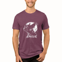 Moon Dog Amour Shirt - Romantic French Gothic Pet
