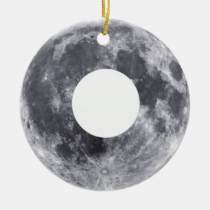 Moon Doughnut Ceramic Tree Decoration