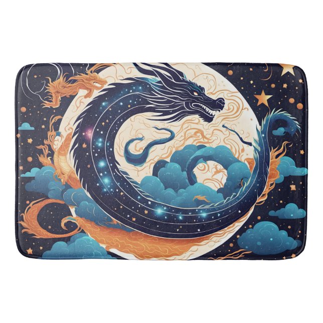 moon dragon bath mat (Front)