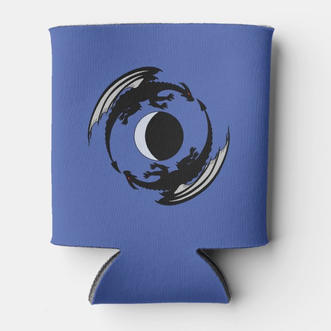 Moon Dragons Fantasy Design Can Cooler (Front)