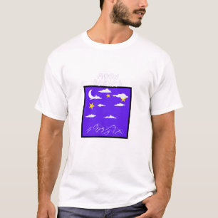 Moon Dreams – Night Sky with Mountains and Stars  T-Shirt