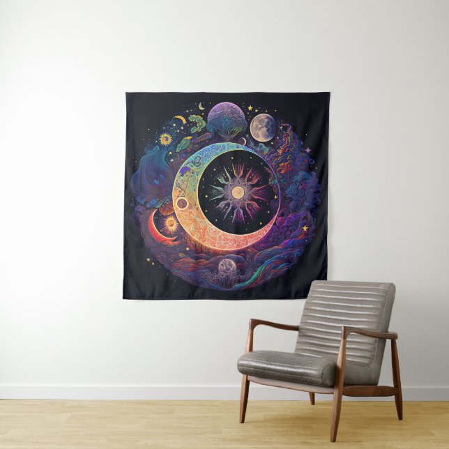 Moon Dreams Tapestry (In Situ)