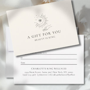 MOON EYE HAND STARS BUSINESS GIFT CERTIFICATE