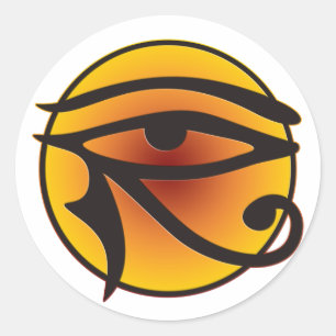 Moon Eye Of Horus Classic Round Sticker