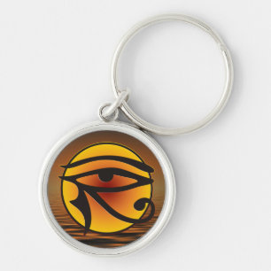 Moon Eye Of Horus Key Ring