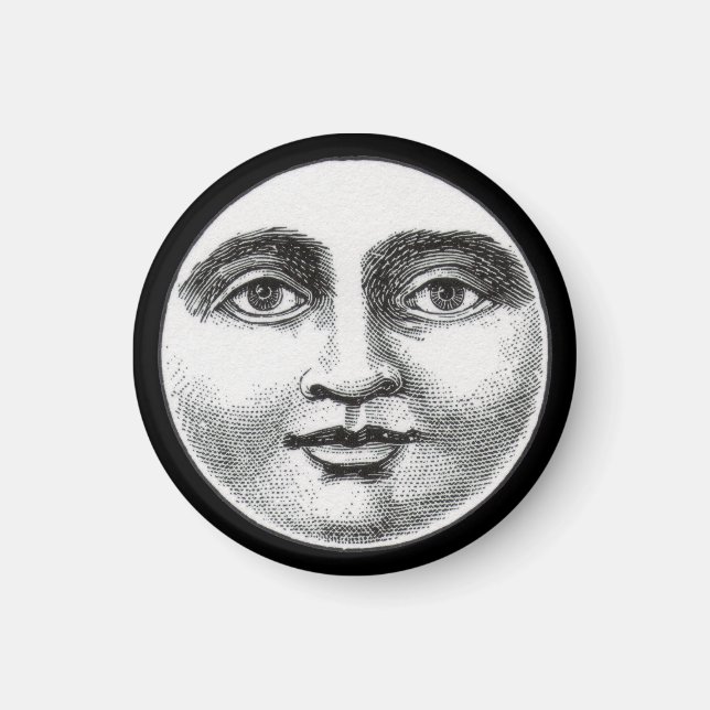 Moon Face Magnet (Front)
