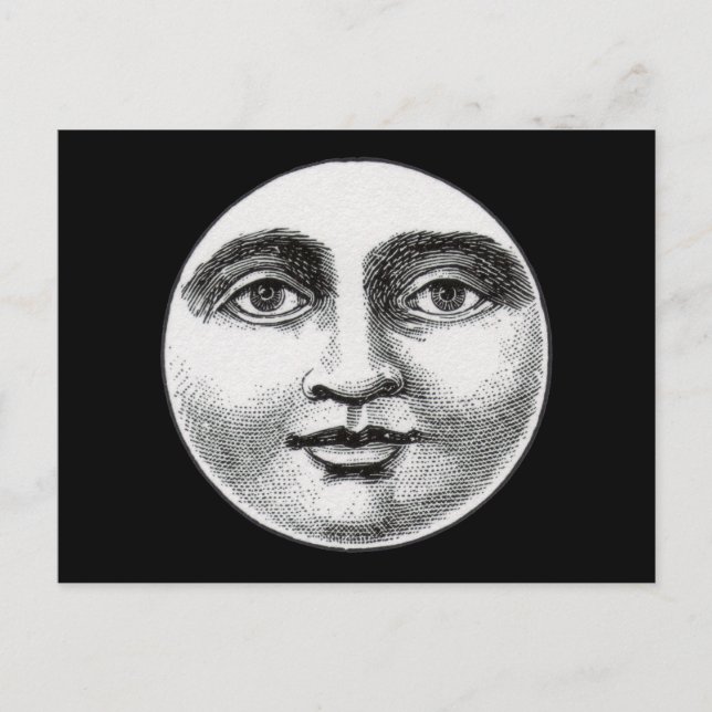 Moon Face Postcard (Front)