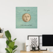 Moon Face Poster (Home Office)