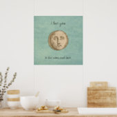 Moon Face Poster (Kitchen)