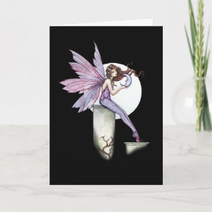 Moon Fairy Greeting Card by Molly Harrison
