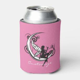 Moon Fairy Silhouette Thunder_Cove Can Cooler