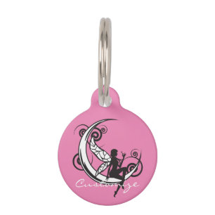 Moon Fairy Silhouette Thunder_Cove Pet Tag