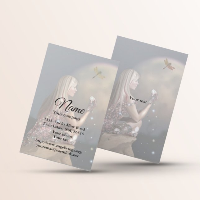 Moon Flower Business Card (Creator Uploaded)