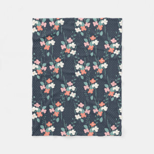 Moon Flower Fleece Blanket