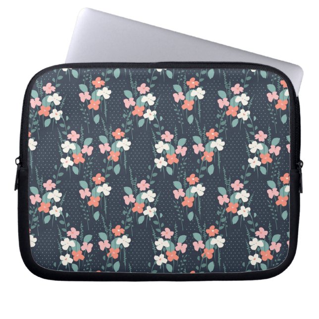 Moon Flower Laptop Sleeve (Front)