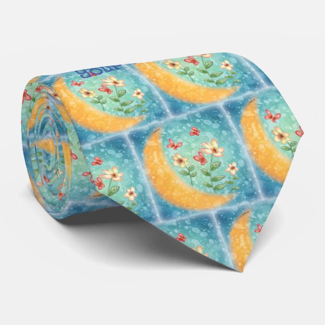 Moon flowers  tie (Rolled)