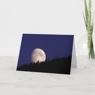 Moon & Forest   Glacier National Park Montana Card